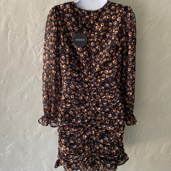 STORIA MULTI COLOR MINI DRESS SZ M NWT - Picture 9 of 9